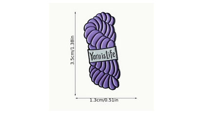 Yarn is Life Enamel Pin