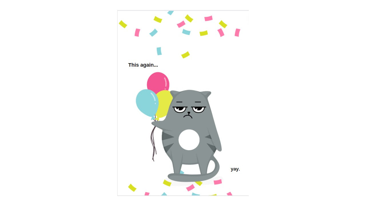 This again Greeting Card - Novelty•ish