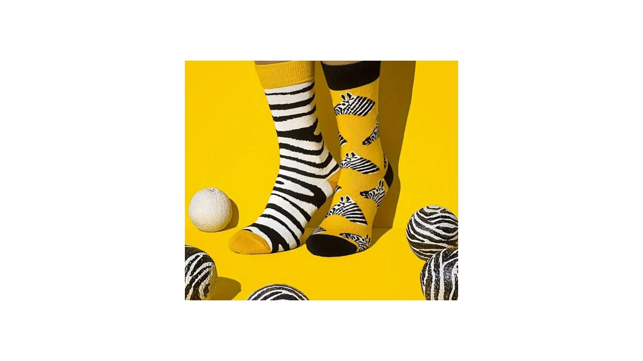 Zebra Socks - Novelty•ish