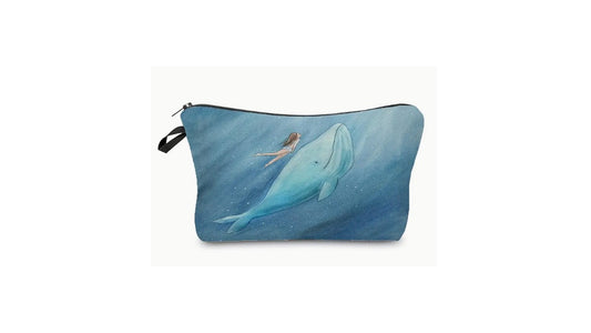 Swims with Whale Zipper Pouch - Novelty•ish